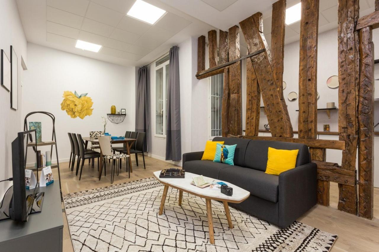 Apartemen 96 m² dengan 3 kamar tidur dan 1 kamar mandi pribadi di 2nd - Louvre - Bourse Paris Bagian luar foto